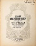 Mahler, Gustav: - Lieder eines fahrenden Gesellen für eine tiefe Stimme mit Orchester-Begleitung. Ausgabe mit Klavier-Begleitung komplett