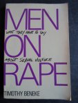 Beneke, Timothy - Men on rape, What they have to say about sexual violence