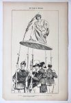 Braakensiek, Johan (1858-1940) - [Original lithograph/lithografie by Johan Braakensiek] De Vrede in Europa, 6 Juli 1902, 1 pp.