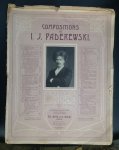 I. J. PADEREWSKI - COMPOSITIONS DE I. J. PADEREWSKI