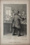 Braakensiek, Johan (1858-1940) - [Original lithograph/lithografie by Johan Braakensiek] De kostelooze Voeding te Amsterdam, 27 Januari 1889, 1 pp.