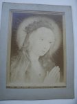antique photograph. - (Saint Mary) Musee d` Anvers. Portrait de la Ste Vierge par Quentin Massijs. G.H. Phot.