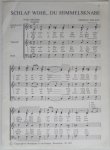 Nieland Herman, Neuner Karl - Schlaf wohl du Himmelsknabe Sopraan Alt Tenor Bas