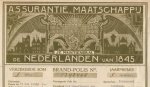 (BERLAGE, H.P.). DE NEDERLANDEN VAN 1845 - Brand-polis Assurantie-Maatschappij De Nederlanden van 1845. (BERLAGE, H.P.). DE NEDERLANDEN VAN 1845 - Brand-polis Assurantie-Maatschappij De Nederlanden van 1845.