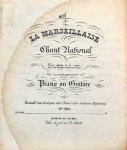 Gitarre: - Auswahl No. 283. Auswahl von Gesängen mit Clavier oder Guitarre Begleitung. La Marseillaise. Chant national. Avec accompagnement de piano ou guitare