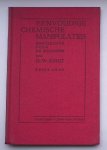 SCHUT, W., - Eenvoudige chemische manipulaties. Handleiding voor analysten.