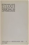 Koninklijke Vlaamse Academie voor taal- en letterkunde - Verslagen en mededelingen 1953, 5 oktober