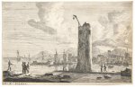 Nooms, Reinier (1623/1624-1664) - Zeeman - Harbour scene with a tower [set title: Various seaports].
