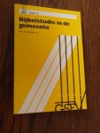 Boiten, H.J. Drs - Bijbelstudie in de gemeente