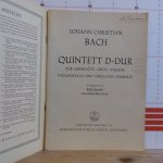 Ermeler, Rolf - Bach, Johann Christian - Bach - quintett D-dur - fur querflote, oboe, violine, violoncello und obligates cembalo