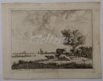 BENDORP, CAREL FREDERIK (I), - River landscape with view of Dordrecht