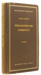 FORSTER, G. - Philosophische Schriften. Mit Einführung und Erläuterungen herausgegeben von G. Steiner.