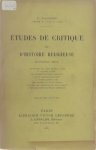Elphège Vacandard - Etudes de critique et d'histoire religieuse. Quatrième série.