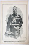 Braakensiek, Johan (1858-1940) - [Original lithograph/lithografie by Johan Braakensiek] Hertog Heinrich Wladimir Albrecht Ernst van Mecklenburg-Schwerin, 21 October 1900, 1 pp.