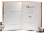Sand, George - Le pressoir. Drame en trois actes. With: pasted in on first endpaper: original letter, autograph, signed by George Sand, pen-name of Baroness Dudevant née Dupin.