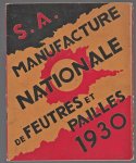 n.n - (BEDRIJF CATALOGUS - TRADE CATALOGUE) S.A. Manufacture Nationale de Feutres et Pailles