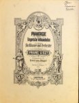 Liszt, Franz: - Phantasie uber ungarische Volksmelodien für Klavier und Orchester. Hrsg. von Emil von Sauer [für 2 Klaviere]