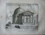 Schenck, Petrus [Pieter Schenk] - Tempel van Isis of de Maan bij de Praalboog van Keiser Titus 69. Originele kopergravure.