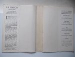 Charles Massin et Albert Levy. Paris - El Greco - Editions du Phaidon