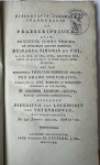 Lockhorst van Vryenhoeven, Didericus van, uit Rotterdam - Legal dissertation Van Lockhorst van Vryenhoeven 1820 | Dissertatio juridica inauguralis de praescriptione [...] Leiden Wed. M. Cyfveer, Jz 1820