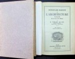 E. Viollet-Le-Duc - Dictionnaire Raisonné de l'Architecture Française du XIe au XVIe siècle . 10 volumes E. Viollet-Le-Duc - Dictionnaire Raisonné de l'Architecture Française du XIe au XVIe siècle . 10 volumes