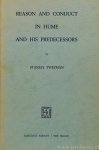 HUME, D., TWEYMAN, S. - Reason and conduct in Hume and his predecessors.