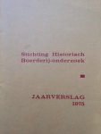 Stichting Historisch Boerderij-onderzoek - Jaarverslag 1975