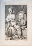 Jacob Houbraken (1698-1780) after Aert Schouman (1710-1792), and Pieter Gerard van Balen (fl. 1747-1779) - [Antique title page, 1755] GEDICHTEN VAN J. SPEX / Portret van Jacob Spex, published 1755, 1 p.