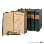 (Collectif) - Dictionnaire de grammaire et de littérature, suivi d'un double Tableau d'Analyse, qui montre la chaîne des idees de l'ensemble, & l'ordre de la lecture des articles. Extrait de l'Encyclopédie Méthodique. Tome Premier - Tome Sixième (A-Z compl...