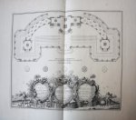 Jan Caspar Philips (1680/1700-1775), after L.S. de Creuznach - [Antique print, etching] Theater te Den Haag voor het vuurwerk voor de Vrede van Aken, published 1749.