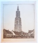 Wijnand Otto Nieuwenkamp (1874-1950) - [Modern print, etching] Toren van Amersfoort, published ca. 1910.