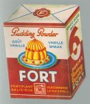 n.n - (RECLAME KAART - TRADECARD) Pudding Powder - Vanille smaak - Fort - Versterkend lekkernij