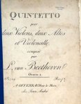 Beethoven, Ludwig van: - [Op. 04] Quintetto pour deux violons, deux altos et violoncelle. Oeuvre 4