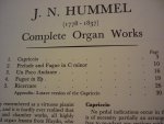 Hummel; J.N. - Complete Organ Works (David G. Brock)