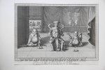 Jacob van der Schley (1715-1779) - [Antique print, etching, China] PAGODES ET STATUES, published 1749.