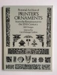 Grafton, Carol Belanger - Pictorial Archive of Printer's Ornaments / From the Renaissance to the 20th Century; 1489 designes