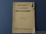 N/A. - Eeuwfeest van H. Conscience's Leeuw van Vlaanderen, Antwerpen, 9 en 10 juli 1938. Officieel programma.