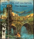 Thea Beckman (23 juli 1923 - 5 mei 2004) wilde als kind graag schrijfster worden of ontdekkingsreiziger.  Omslag Jan Wesseling - Rad van Fortuin
