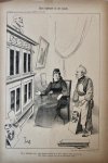 Braakensiek, Johan (1858-1940) - [Original lithograph/lithografie by Johan Braakensiek] Een kabinet in de maak, 19 Juli 1891, 1 pp.
