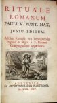 Addita formula pro benedicendis populo & Agris à S. Rituum Congregatione approbata. - Rituale Romanum Pauli V. Pont. Max. Jussu Editum. Pope Paulus V .