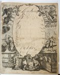  - [Nieuwjaarswens / New Year Wishes] Klaas. Cornelisz. De Waart. Wishcard with the Annunciation and the Nativity, dated 1785.