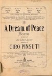 Pinsuti, Ciro: - A dream of peace. Song. The words by H.L. D`Arcy Jaxone. No. 2 in D
