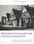 Zender, M. ... [et al.] - Der Raum Westfalen : Beiträge zur Volkskunde und Baugeschichte