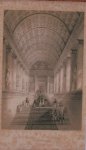antique print (prent). - Grand entrance of the Chamber of Peers. Palace of the Luxembourg.