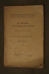 Bächtold, Hanns - Zeldzaam / Rare - Die Gebräuche bei Verlobung und Hochzeit mit besondrer Berücksichtigung der Schweiz. eine vergleichend volkskundliche Studie, I. Band