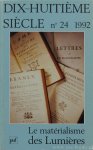 N/A - Le materialisme des Lumières.