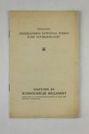 diverse - Vereniging "Nederlandsch National Bureau voor Anthropologie" statuten en Huishoudelijk Reglement