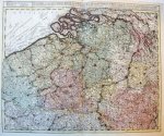 Ottens, Josua - [MAP OF BELGIUM] Novissima et accuratissima decem Austriacarum in Belgio provinciarum tabula ut sunt ducatus Brabantiae (...).