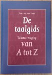 HORST, PETER VAN DER. - De taalgids. Tekstverzorging van A tot Z.