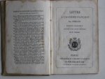 Fenelon - Lettre a L 'Academie Francaise sur les occupations de l 'academie